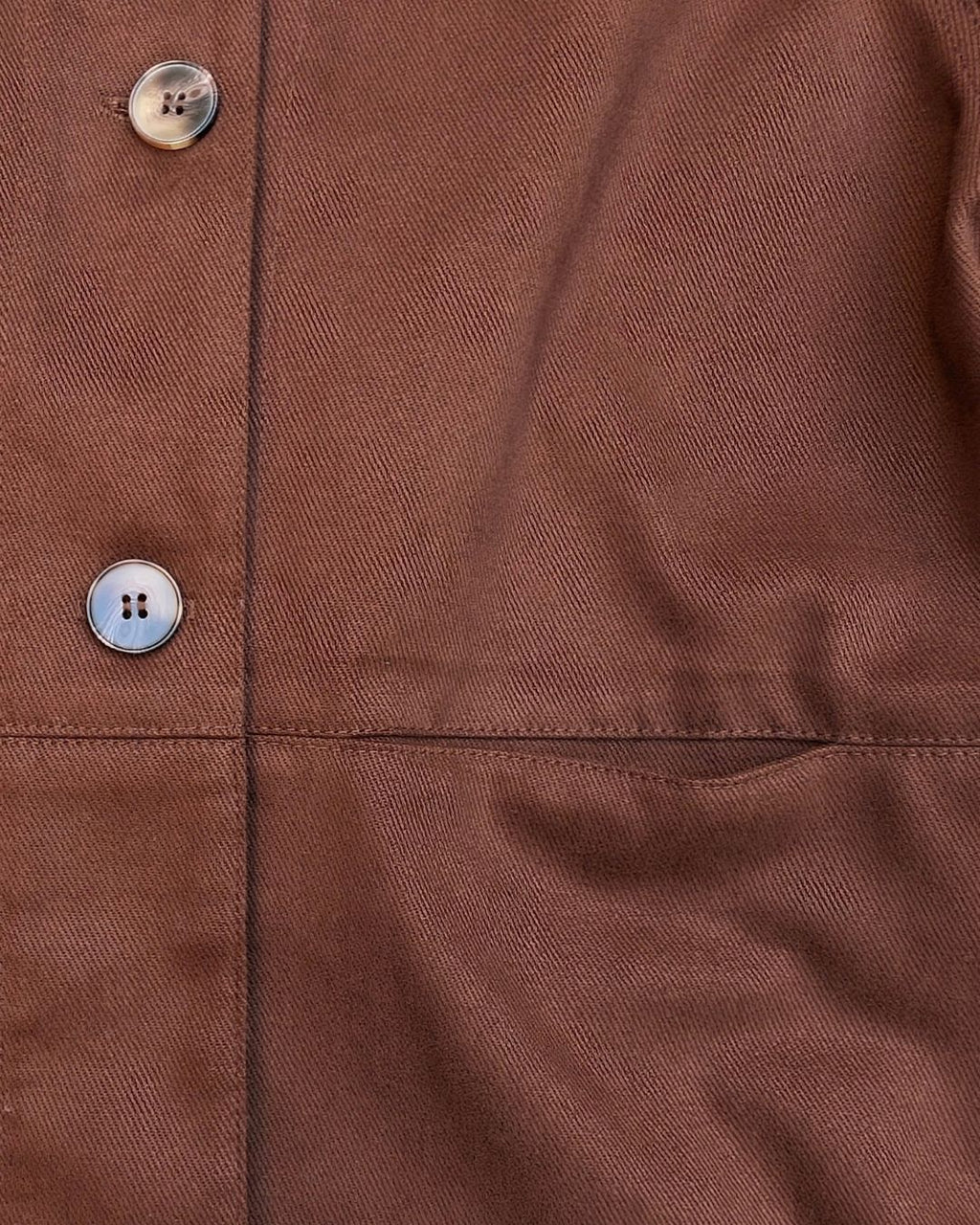 Aubrey Chore Jacket in Chocolate Brown