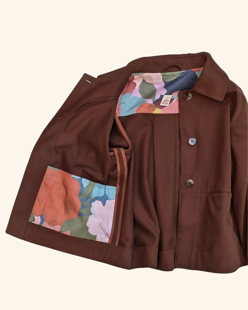 Aubrey Chore Jacket in Chocolate Brown