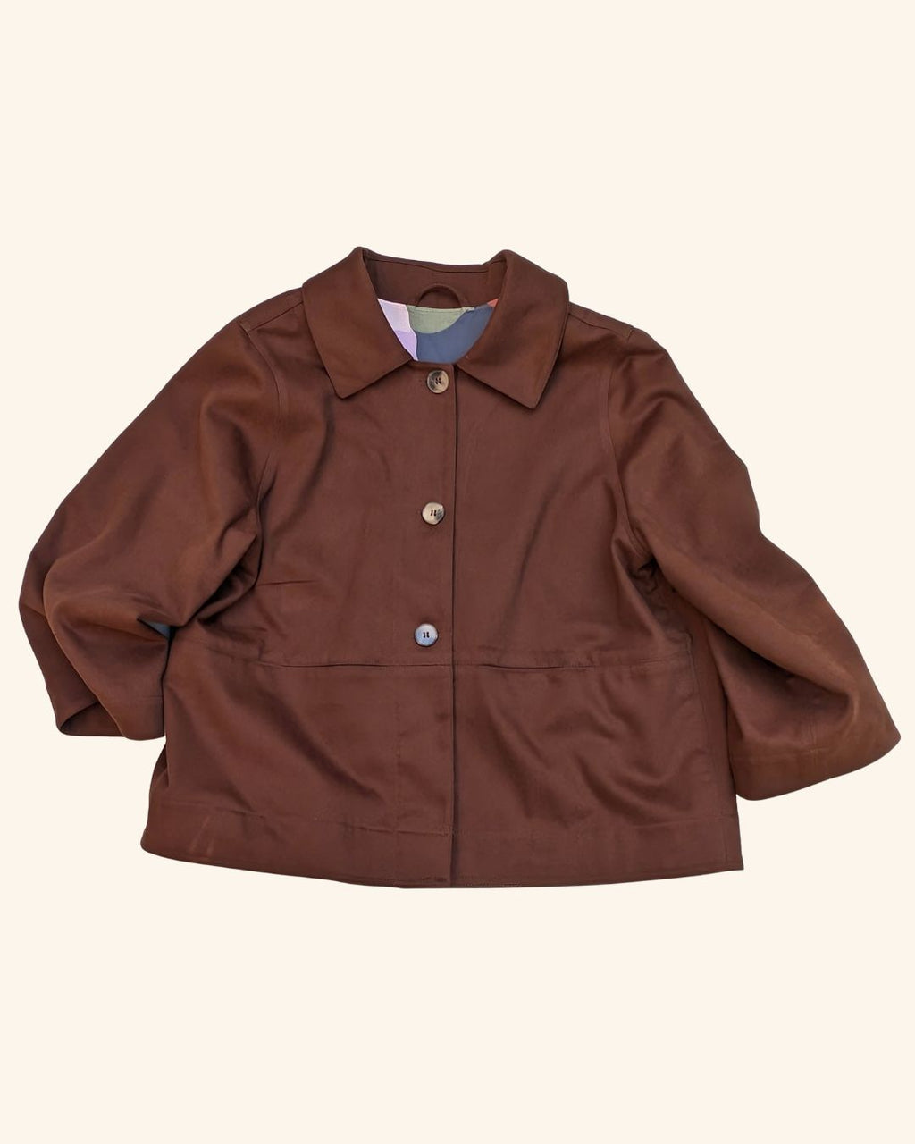 Aubrey Chore Jacket in Chocolate Brown