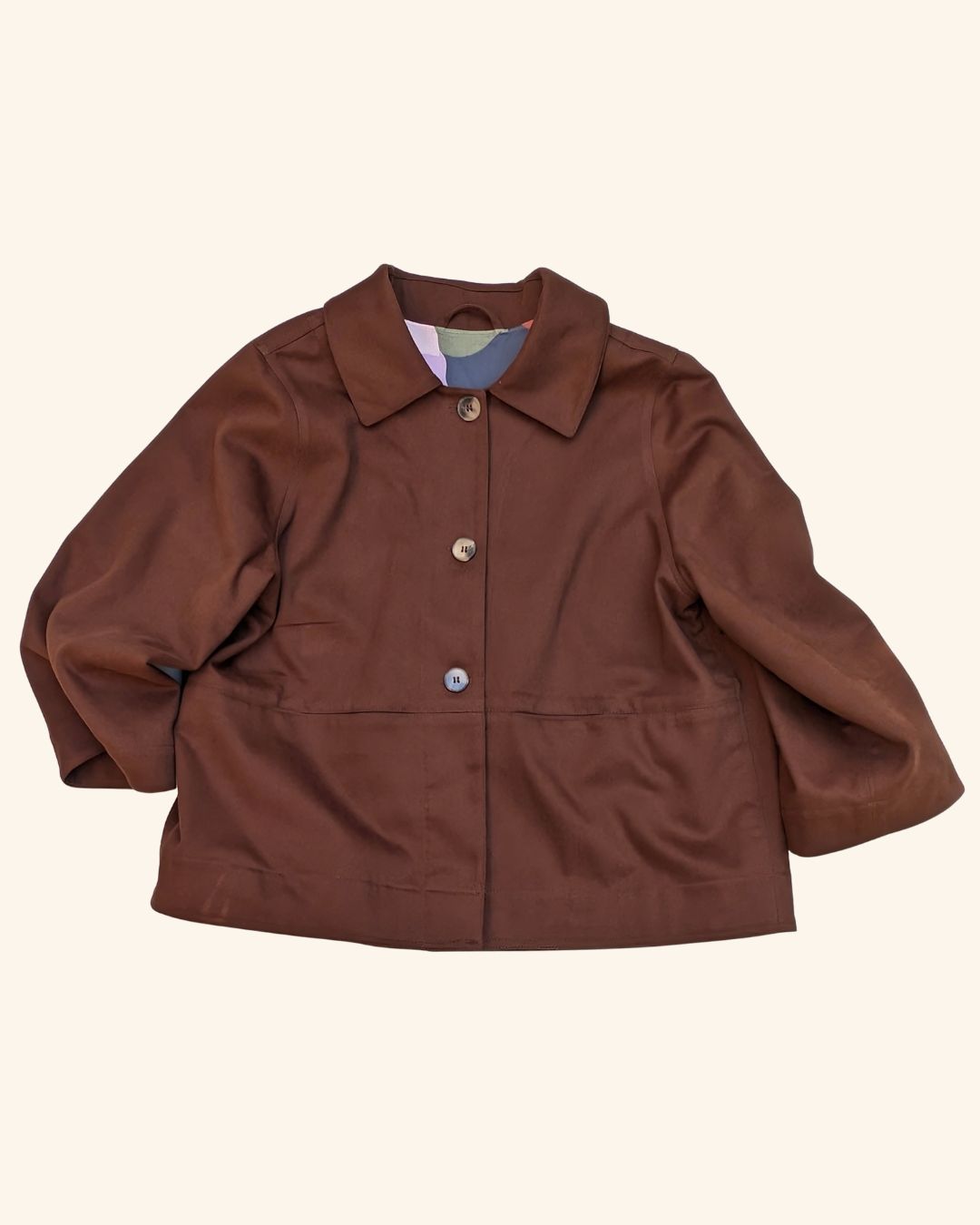 Aubrey Chore Jacket in Chocolate Brown