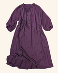 Damson Tie Neck Dress